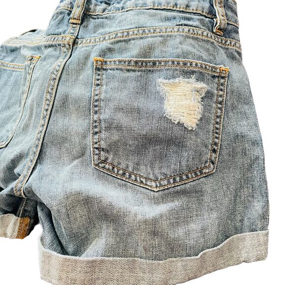 Akira Chicago Red Label Distressed Denim Shorts M - Picture 4 of 9